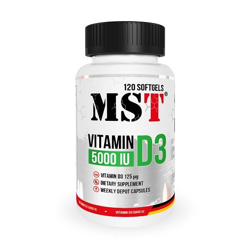 Trainings-Set: Psycho Pharma Edge + MST Vitamin D3 5000IU 120 – MST - Vitamin D3 5000IU 120 Softgels