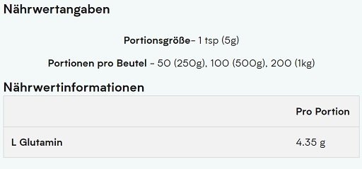 Trainings-Set: Psycho Pharma Edge of Insanity + MyProtein Glutamin – MyProtein Glutamin 1000g