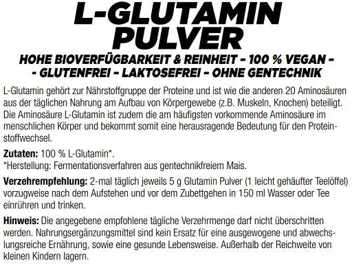 Trainings-Set: Psycho Pharma Edge of Insanity + MySupps Glutamine – MySupps Glutamine 500g