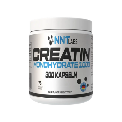 Creatin-Jahresvorrat: NNT Creatin 1000 mg – 365 Tage, 420 Kapseln – NNT Creatin 1000 mg 300 Kapseln