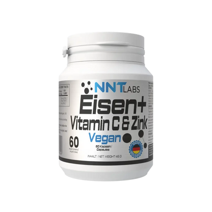 Gesundheits-Basisbox: NNT Eisen + ProFuel Zink + 3 weitere – NNT Eisen + Vitamin C + Zink 60 Kapseln