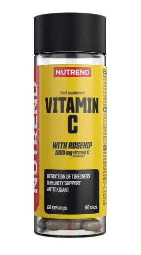 Eisen & Vitamin C: Scitec Iron Pro + Nutrend Vitamin C 1000 mg – Nutrend Vitamin C 1000 mg mit Hagebutten 60 Kapseln