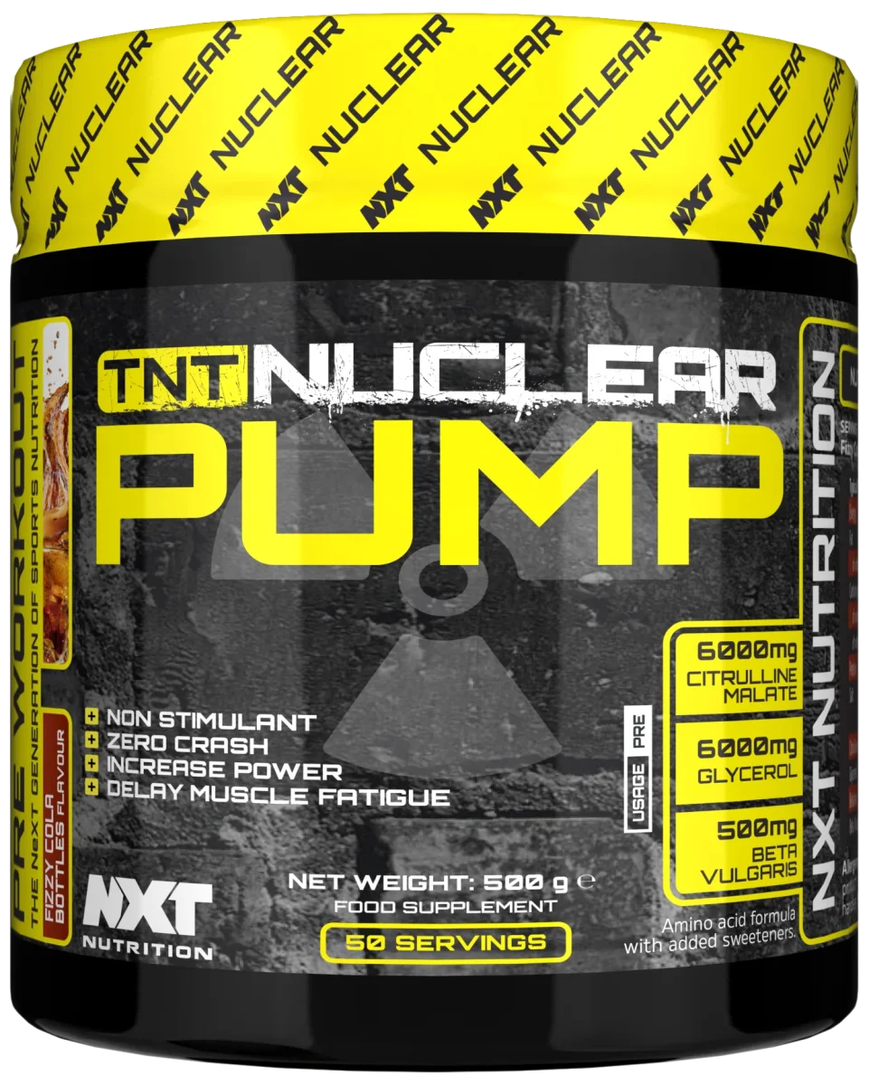Cardio-Duo: Nutrend Activity + NXT Nutrition TNT Nuclear – NXT Nutrition TNT Nuclear Pump 500g (Fizzy Cola Bottles)