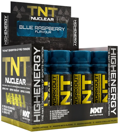 Diät-Duo: More Nutrition 2 Kalorien + NXT Nutrition TNT Nuclear – NXT Nutrition TNT Nuclear Shots 12x60ml (Blue Raspberry)