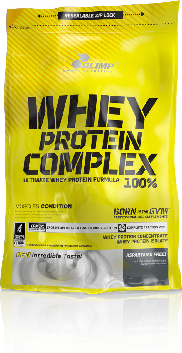Muskelaufbau-Set: Olimp Whey Protein Complex 100% + Dedicated Creatine – Olimp Whey Protein Complex 100% - 700g (Apfelkuchen)