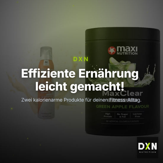 Diät-Duo: More Nutrition 2 Kalorien + MaxiNutrition MaxClear 100% – Clean Showcase Plus