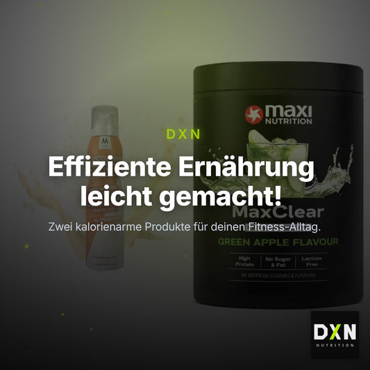 Diät-Duo: More Nutrition 2 Kalorien + MaxiNutrition MaxClear 100% – Clean Showcase Plus