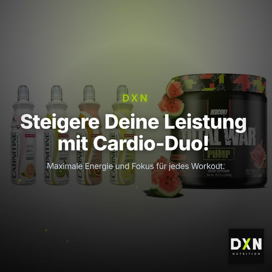 Cardio-Duo: Nutrend Activity + Redcon1 Total War PUMP – Clean Showcase Plus