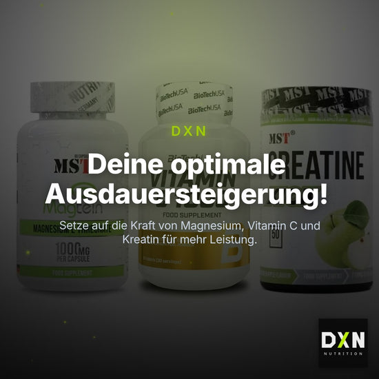 Ausdauer-Set: MST Magnesium + BioTech Vitamin + MST Creatine – Clean Showcase Plus