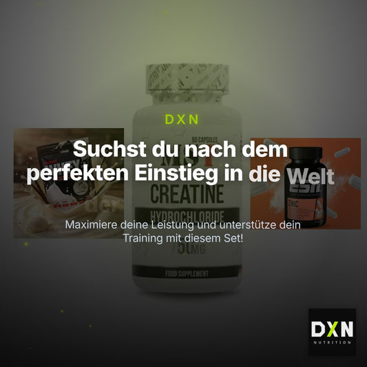 Einsteiger-Set: Sinob Honest Whey+ + MST Creatin HCL + ESN Zinc – Clean Showcase Plus