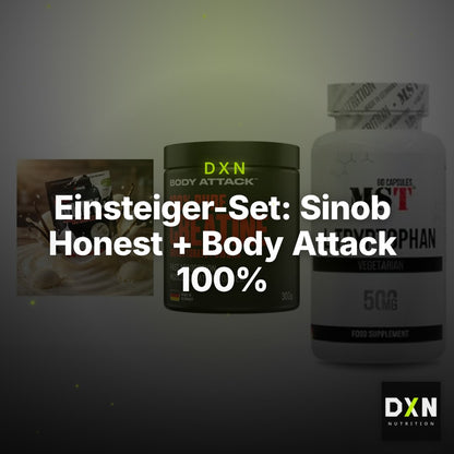 Einsteiger-Set: Sinob Honest + Body Attack 100% + MST Tryptophan – Clean Showcase Plus