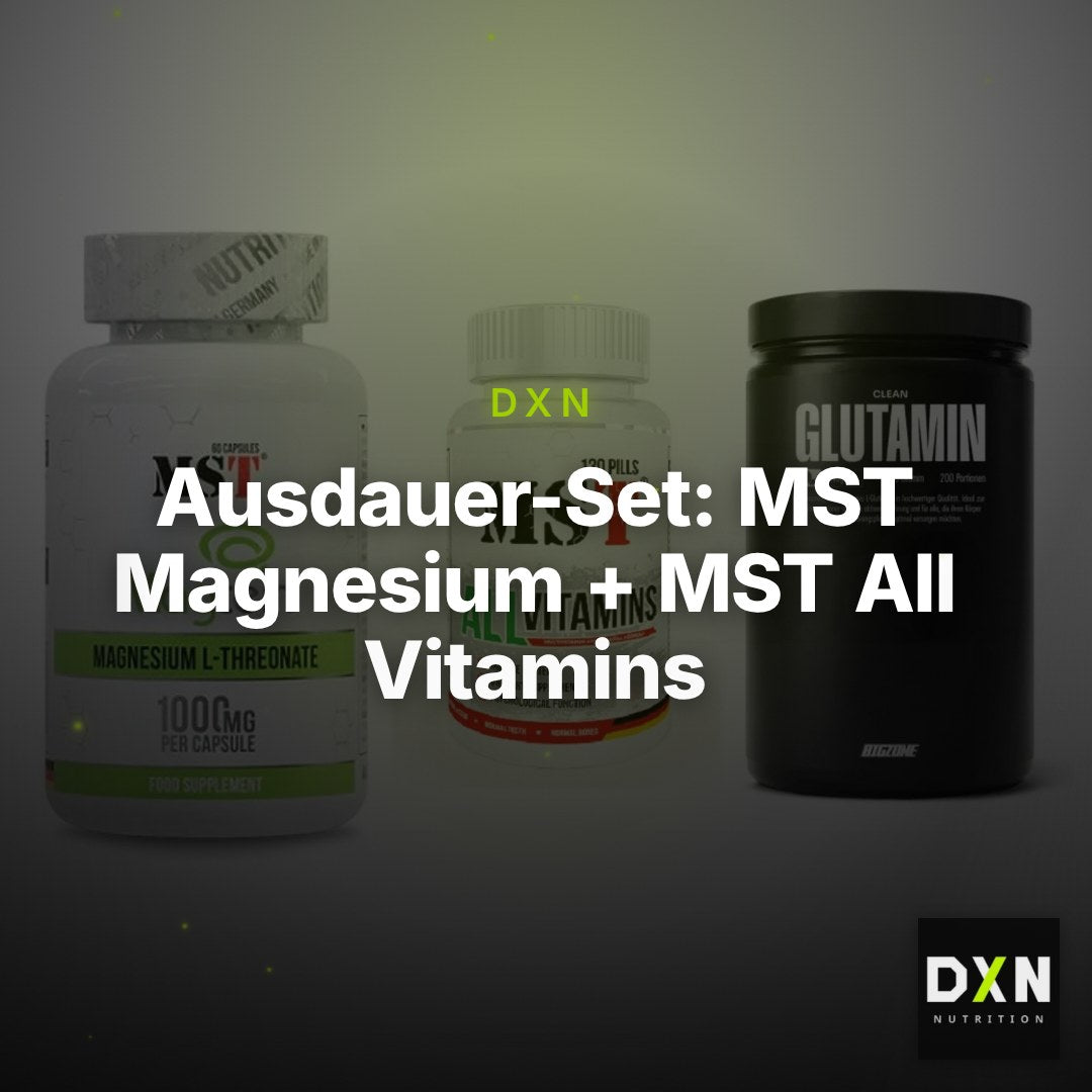 Ausdauer-Set: MST Magnesium + MST All Vitamins + Big Zone Glutami – Clean Showcase Plus