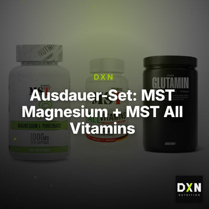 Ausdauer-Set: MST Magnesium + MST All Vitamins + Big Zone Glutami – Clean Showcase Plus