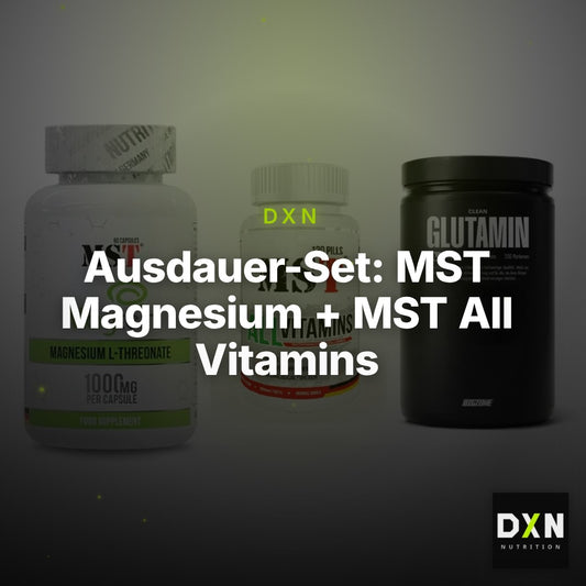 Ausdauer-Set: MST Magnesium + MST All Vitamins + Big Zone Glutami – Clean Showcase Plus