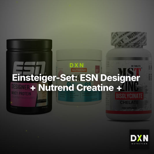 Einsteiger-Set: ESN Designer + Nutrend Creatine + MST Zinc Chelate – Clean Showcase Plus