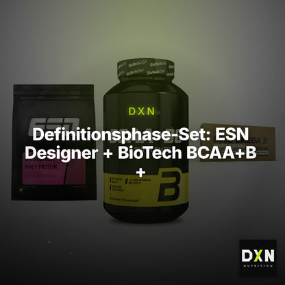 Definitionsphase-Set: ESN Designer + BioTech BCAA+B + Olimp Omega 3 – Clean Showcase Plus