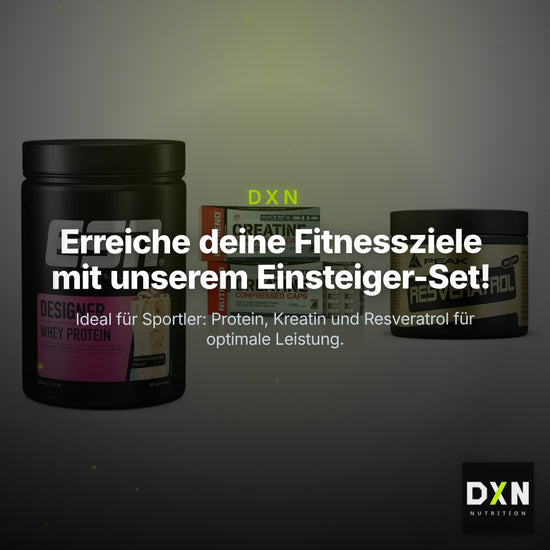 Einsteiger-Set: ESN Designer + Nutrend Creatine + Peak Resveratrol – Clean Showcase Plus
