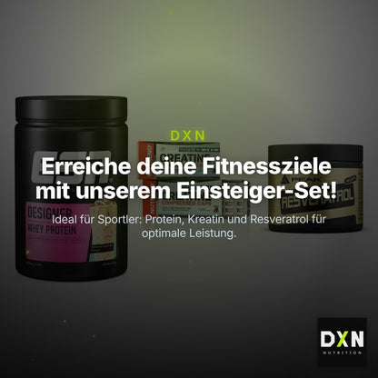 Einsteiger-Set: ESN Designer + Nutrend Creatine + Peak Resveratrol – Clean Showcase Plus