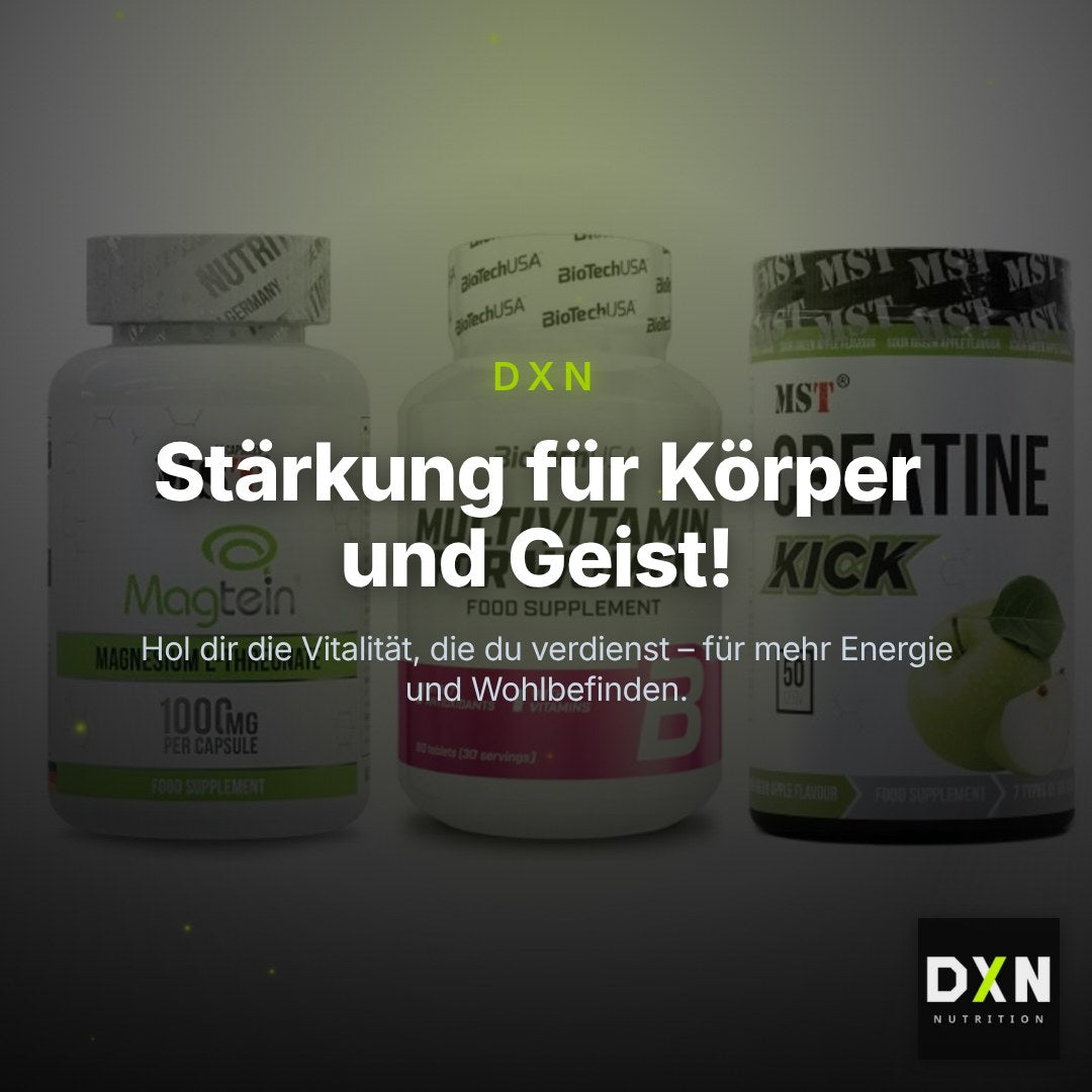 Ausdauer-Set: MST Magnesium + BioTech Multivit + MST Creatine – Clean Showcase Plus