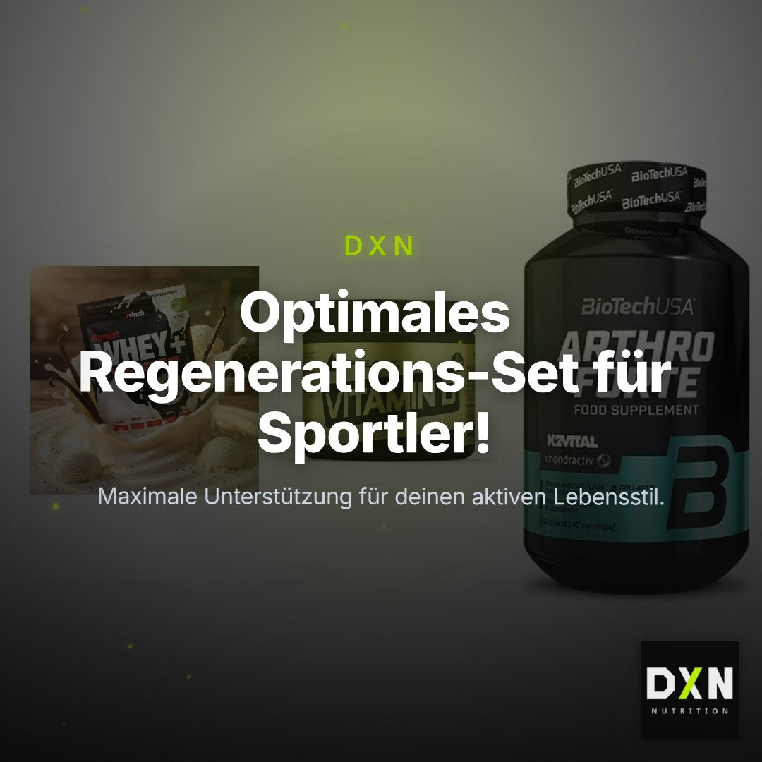 Regenerations-Set: Sinob Honest + Peak Vitamin D + BioTech Arthro – Clean Showcase Plus