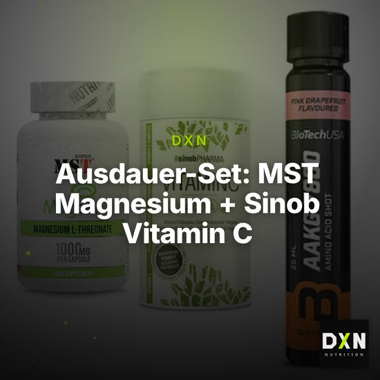 Ausdauer-Set: MST Magnesium + Sinob Vitamin C + BioTech AAKG – Clean Showcase Plus
