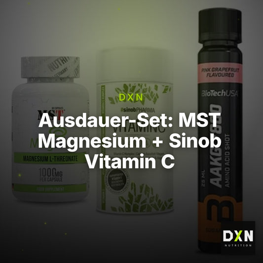 Ausdauer-Set: MST Magnesium + Sinob Vitamin C + BioTech AAKG – Clean Showcase Plus