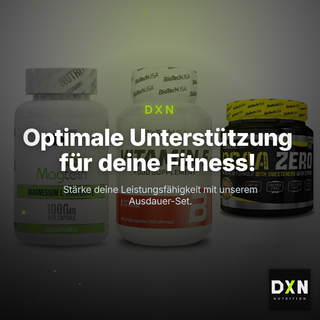 Ausdauer-Set: MST Magnesium + BioTech Vitamin + BioTech BCAA – Clean Showcase Plus