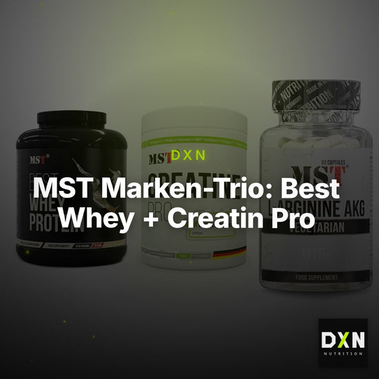 MST Marken-Trio: Best Whey + Creatin Pro + Arginin AAKG – Clean Showcase Plus