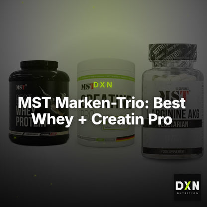 MST Marken-Trio: Best Whey + Creatin Pro + Arginin AAKG – Clean Showcase Plus