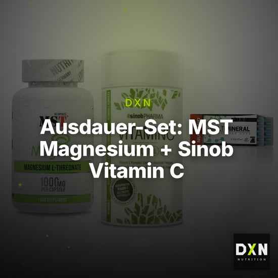 Ausdauer-Set: MST Magnesium + Sinob Vitamin C + Nutrend Multimin – Clean Showcase Plus