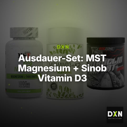 Ausdauer-Set: MST Magnesium + Sinob Vitamin D3 + Big Zone Citrull – Clean Showcase Plus