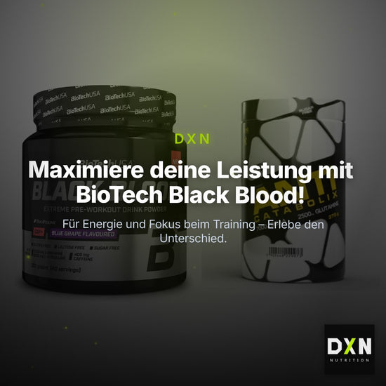 Trainings-Set: BioTech Black Blood CAF + FA Nutrition Anticatabolix – Clean Showcase Plus