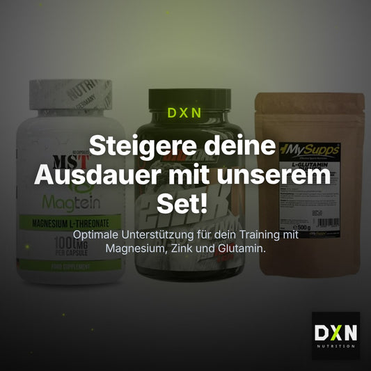 Ausdauer-Set: MST Magnesium + Big Zone Zink + MySupps Glutamin – Clean Showcase Plus