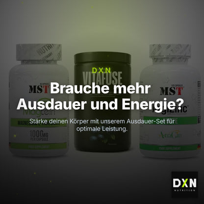 Ausdauer-Set: MST Magnesium + Big Zone Vitafus + MST ArgiZinc – Clean Showcase Plus