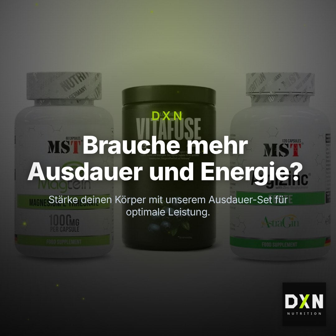 Ausdauer-Set: MST Magnesium + Big Zone Vitafus + MST ArgiZinc – Clean Showcase Plus