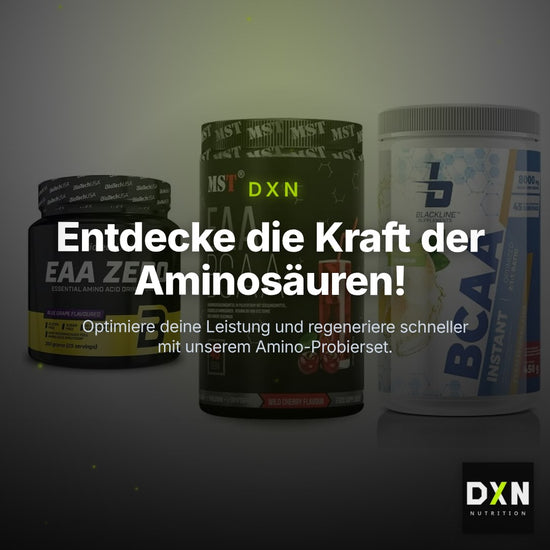 Amino-Probierset: BioTech EAA + MST EAA & BCAA + Blackline – Clean Showcase Plus
