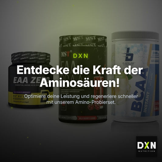 Amino-Probierset: BioTech EAA + MST EAA & BCAA + Blackline – Clean Showcase Plus
