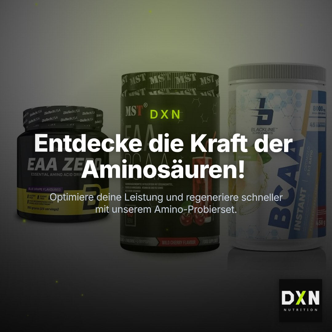 Amino-Probierset: BioTech EAA + MST EAA & BCAA + Blackline – Clean Showcase Plus