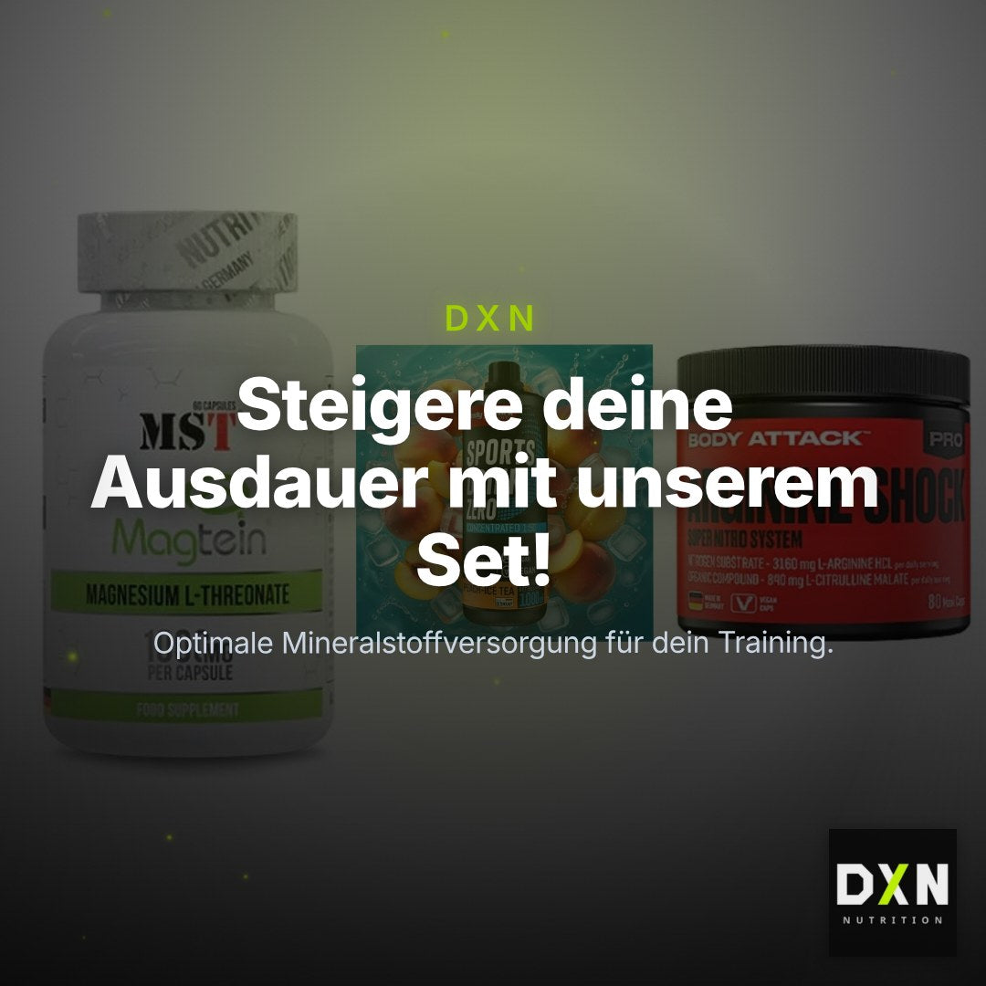 Ausdauer-Set: MST Magnesium + Body Attack Sports + 1 weitere – Clean Showcase Plus