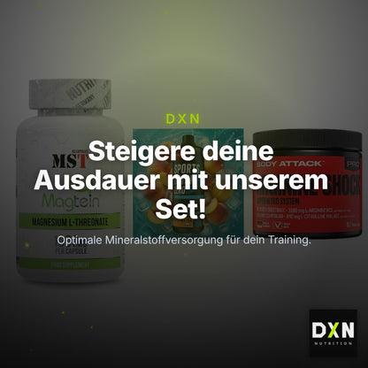 Ausdauer-Set: MST Magnesium + Body Attack Sports + 1 weitere – Clean Showcase Plus