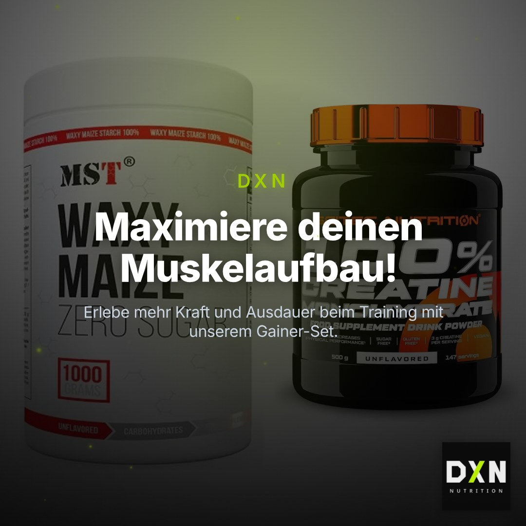 Masseaufbau-Set: MST WAXY MAIZE + Scitec Creatine Monohydrate – Clean Showcase Plus