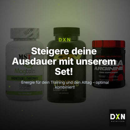 Ausdauer-Set: MST Magnesium + GN Vitamin + Scitec Mega – Clean Showcase Plus