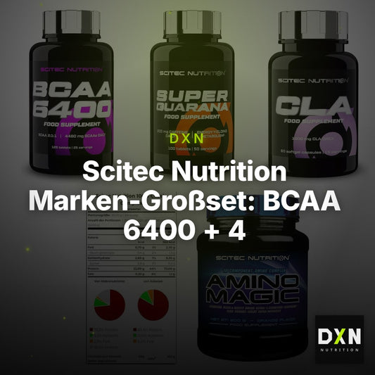 Scitec Nutrition Marken-Großset: BCAA 6400 + 4 weitere – Clean Showcase Plus