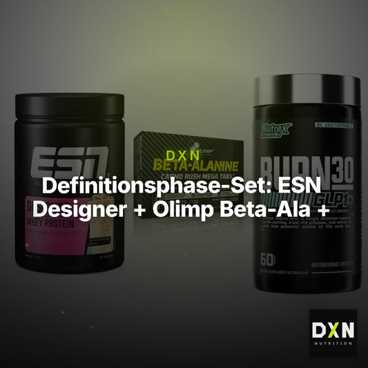 Definitionsphase-Set: ESN Designer + Olimp Beta-Ala + Nutrex Burn 30 – Clean Showcase Plus