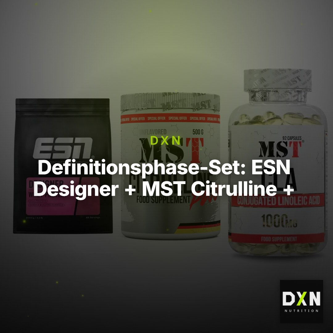Definitionsphase-Set: ESN Designer + MST Citrulline + MST CLA 1000mg – Clean Showcase Plus