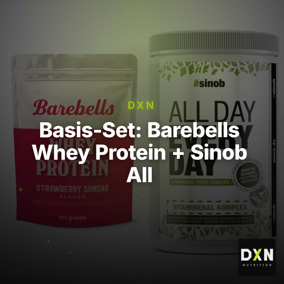 Basis-Set: Barebells Whey Protein + Sinob All Day Every Day 30 Serv. – Clean Showcase Plus