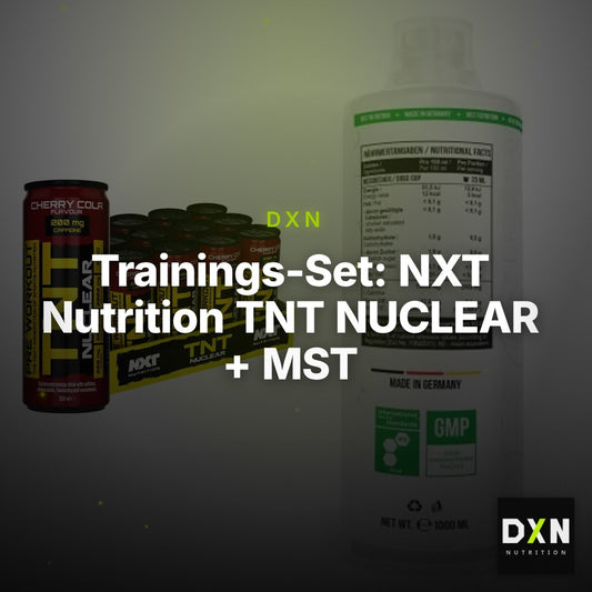 Trainings-Set: NXT Nutrition TNT NUCLEAR + MST L-Carnitine 100.000 – Clean Showcase Plus