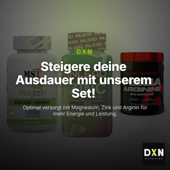 Ausdauer-Set: MST Magnesium + INLEAD Zink + Scitec Mega – Clean Showcase Plus