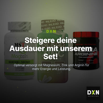Ausdauer-Set: MST Magnesium + INLEAD Zink + Scitec Mega – Clean Showcase Plus