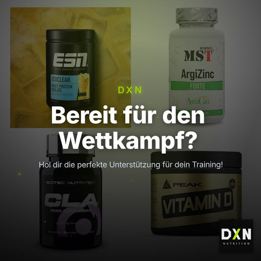 Wettkampfvorbereitung: ESN ISOCLEAR + MST ArgiZinc + 2 weitere – Clean Showcase Plus
